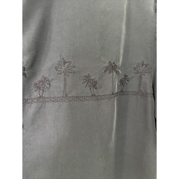 Paradise Collection Men's Shirt, Tropical Themed, Rayon Blend, Navy XL - Picture 5 of 6